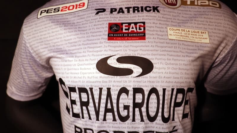 Le maillot guingampais pour la finale de Coupe de la LIgue