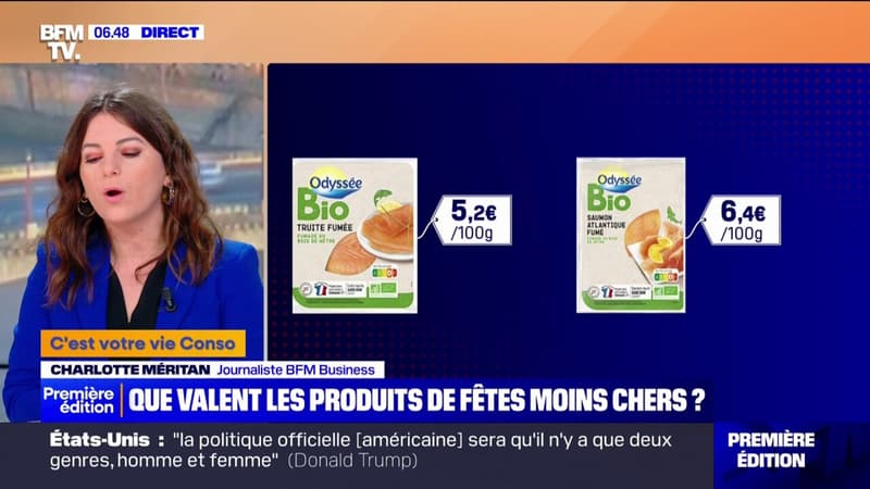 Truite plutôt que saumon, mousse de canard à la place du foie gras... Que valent les produits moins chers pour les fêtes?