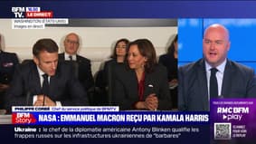 Emmanuel Macron reçu par Kamala Harris au siège de la Nasa