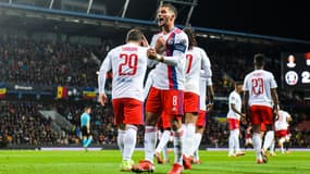 La joie de Houssem Aouar face au Sparta Prague