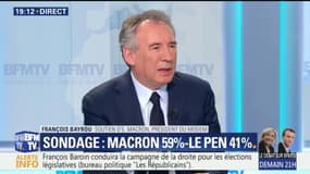 François Bayrou: "Ce que Marine Le Pen annonce pour notre pays est mortel"