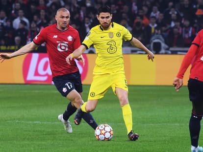 Burak Yilmaz et Jorginho - Lille-Chelsea - Ligue des champions
