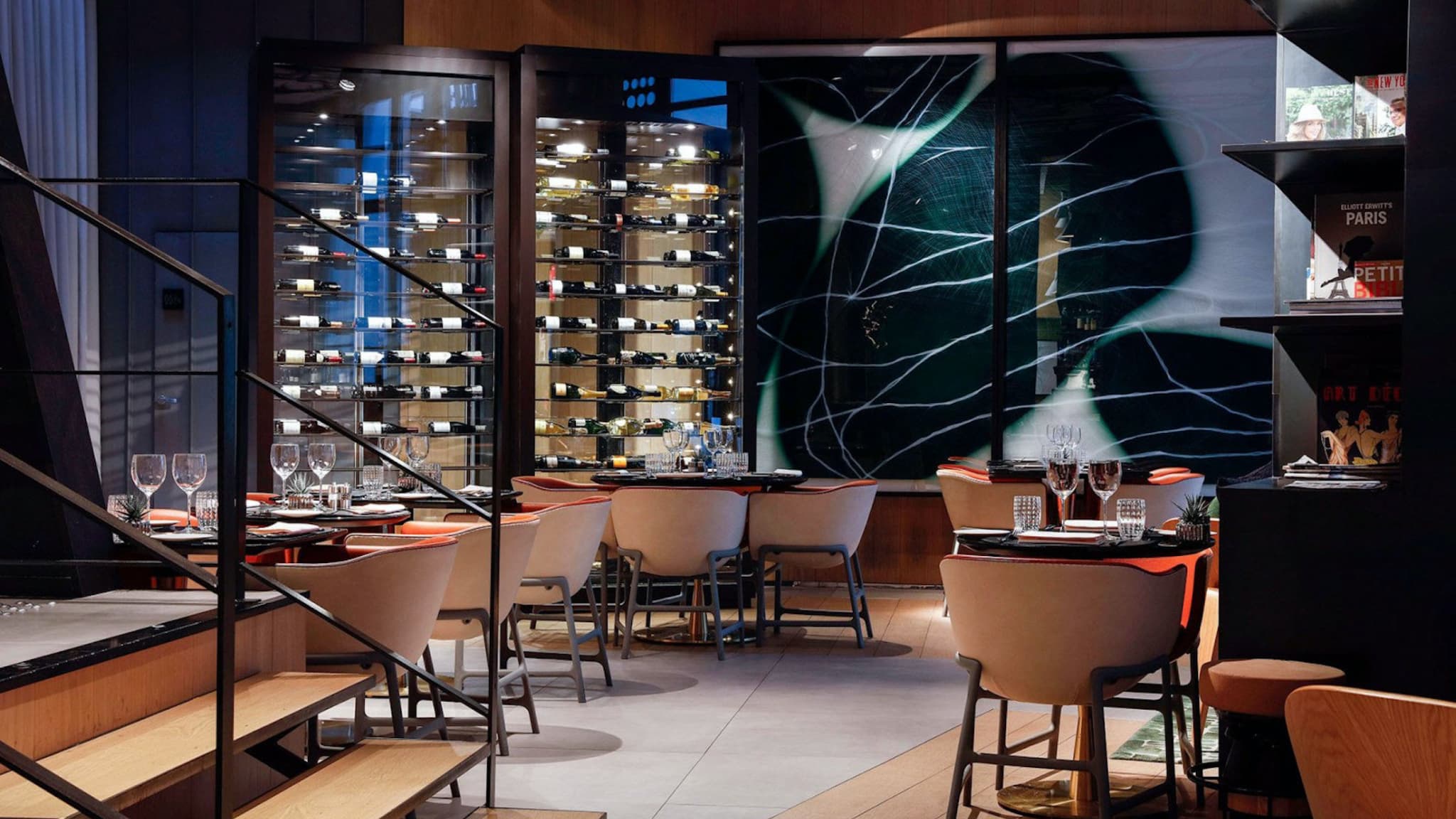 Le restaurant Chiquette dans l'hôtel Le Cinq Codet.