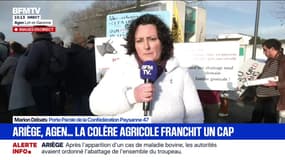 Dermatose bovine: "La colère elle est bien là, et elle va durer" assure Marion Débats, porte parole de la Confédération Paysanne 47