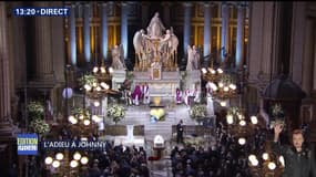 Hommage à Johnny Hallyday: La cérémonie religieuse commence