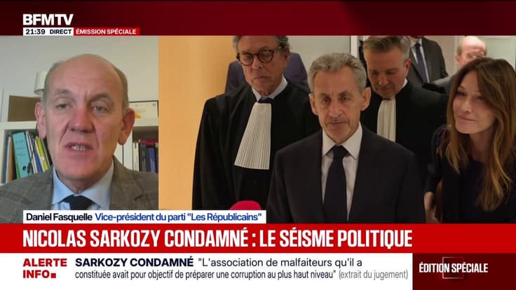 Denis Fasquelle, vice-président du parti Les Républicains souligne "une extrême sévérité, une violence et une forme d'humiliation à l'égard de Nicolas Sarkozy"