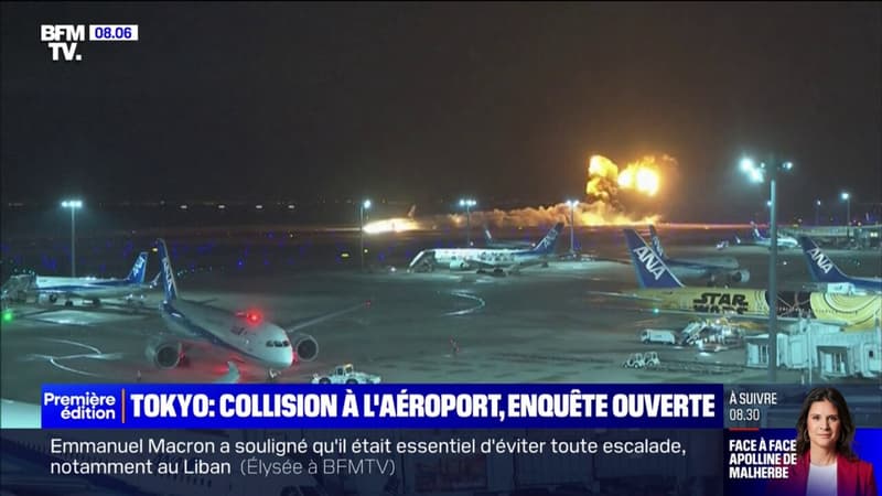 Une enquête ouverte après la collision de deux avions à l'aéroport de Tokyo-Haneda