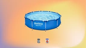 C’est la bonne affaire du jour : Cdiscount vous fait profiter de ce kit pour piscine hors sol pour moins de 100 euros !