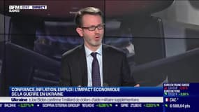 Julien Pouget (Insee) : L'économie française face à l'incertitude des répercussions de la guerre en Ukraine - 17/03