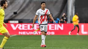 Etienne Eto'o lors de ses débuts en Liga avec le Rayo Vallecano face à Villarreal, le 22 février 2025