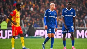 Amine Harit et Ismaïla Sarr lors de Lens-OM (1-0), le 12 novembre 2023