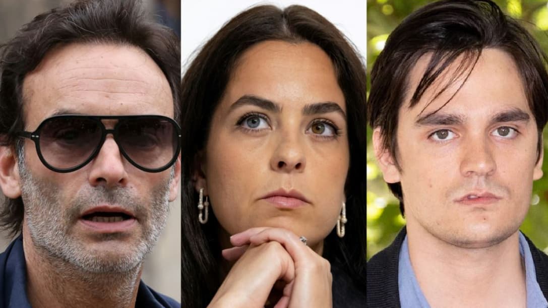 Anthony, Anouchka et Alain-Fabien Delon, les trois enfants d'Alain Delon. 