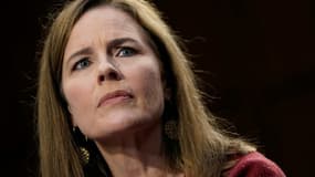 La juge Amy Coney Barrett devant le Sénat américian à Washington le 13 octobre 2020