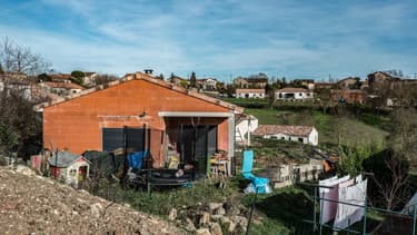 La maison du couple Jubillar à Cagnac-les-Mines dans le Tarn.