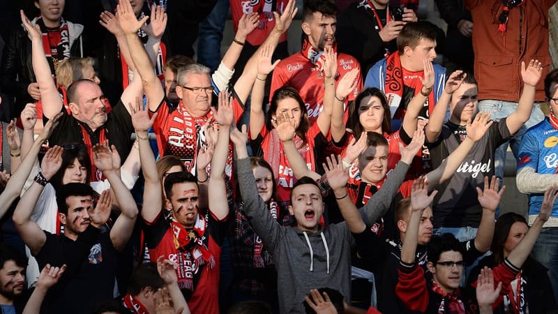 Des supporters guingampais