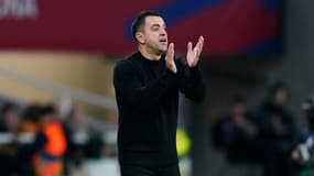 Xavi lors de Gérone-Barcelone (2-4, Liga), le 10 décembre 2023