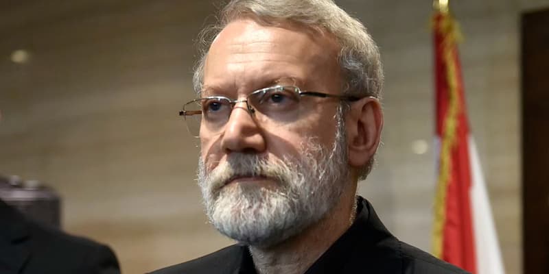 Ali Larijani, chef du Conseil de sécurité d'Iran, au Liban, le 13 août 2025. 