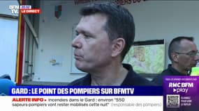 Incendie dans le Gard: "Un sapeur-pompier blessé a dû être désengagé", selon un responsable des pompiers