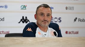 L'entraîneur de Nice Franck Haise le 6 décembre en conférence de presse 