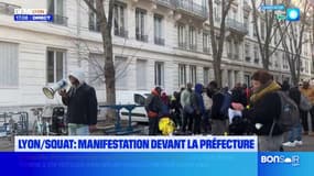 Incendie du squat de Caluire: des sinistrés manifestent devant la préfecture