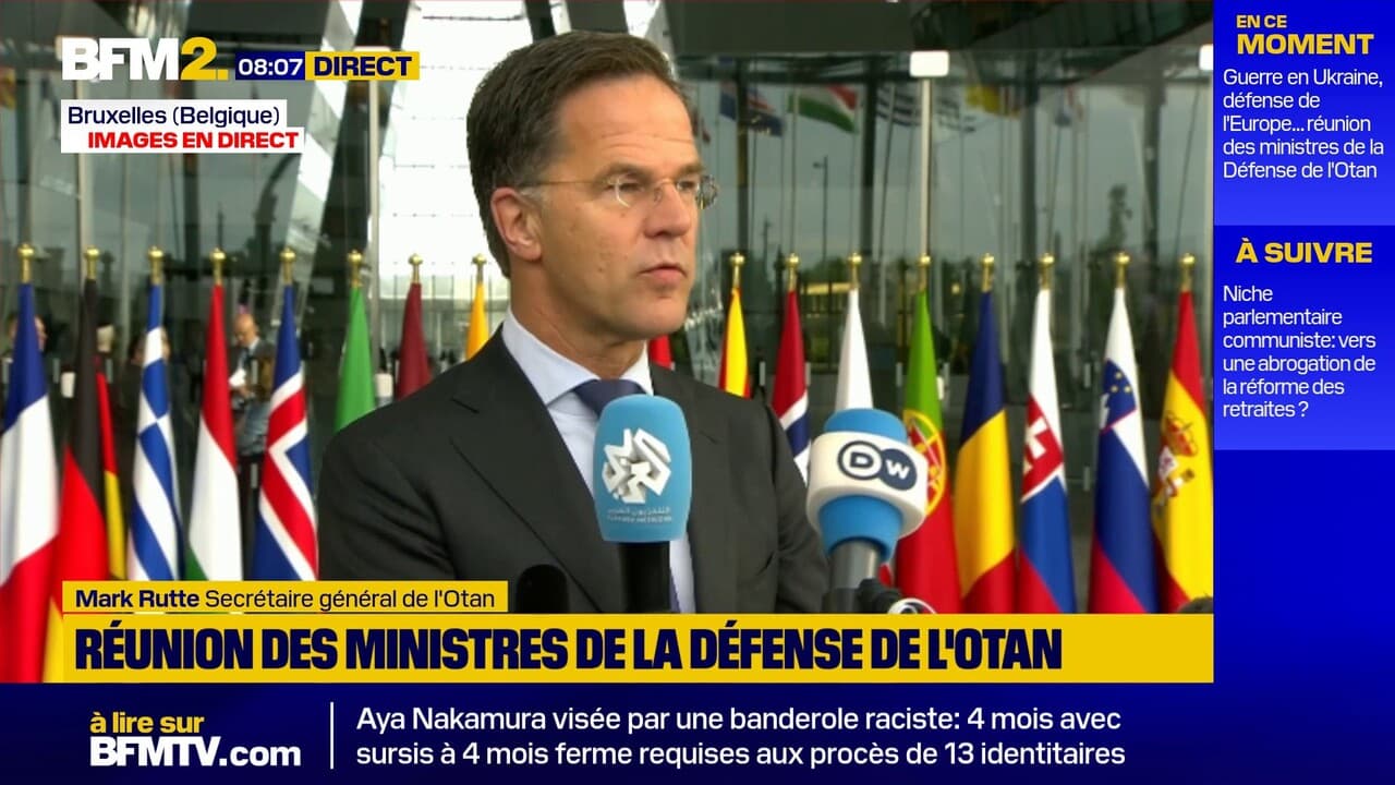 Le secrétaire général de l'Otan, Mark Rutte, admet qu'