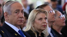 Benjamin et Sara Netanyahu à Jerusalem le 27 octobre 2024