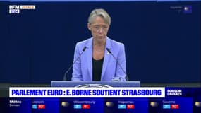 "Le cœur de la démocratie bat ici-même, à Strasbourg": Élisabeth Borne célèbre les 70 ans du Parlement européen