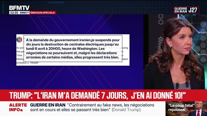 Guerre au Moyen-Orient: “L’Iran m’a demandé sept jours, j’en ai donné dix”, annonce Donald Trump