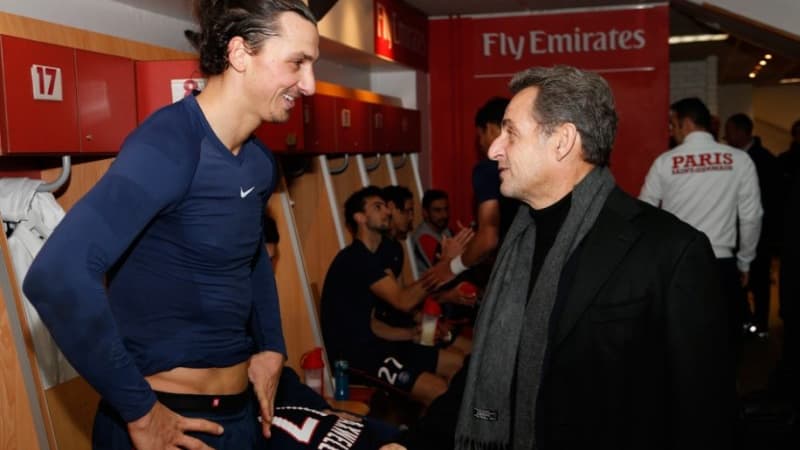 Zlatan Ibrahimovic et Nicolas Sarkozy