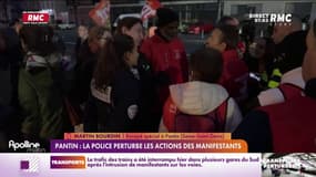 Pantin: la police perturbe les actions des manifestants