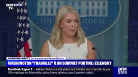 Washington "travaille" sur la rencontre entre Vladimir Poutine et Volodymyr Zelensky, selon Karoline Leavitt, porte-parole de la Maison Blanche: