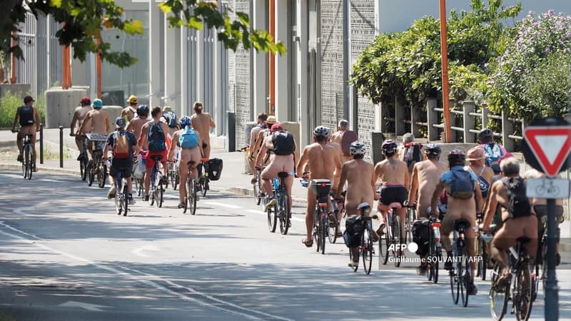 La World Naked Bike Ride France à Rennes en 2020. (Illustration)