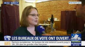 Européennes: pour la présidente de ce bureau de vote toulousain, "c'est important de mobiliser les jeunes"