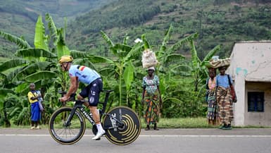 Remco Evenepoel s'entraîne au Rwanda avant les Modiaux de cyclisme, le 19 septembre 2025