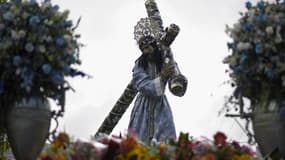 Une sculpture de Jésus transportée au Guatemala le 27 mars 2018. Photo d'illustration