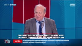 "Les laboratoires pharmaceutiques ont été massivement aidés par de l'argent public, il est normal qu'il rendent ce qu'on leur a donné" Taxer les riches: la recette anti-crise ? Henri Sterdyniak, économiste, répond sur RMC
