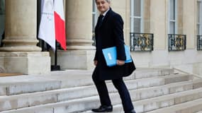 Le ministre de l'Intérieur Gérald Darmanin arrive au palais de l'Elysée le 12 janvier 2024 à Paris