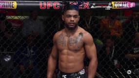 Morgan Charrière lors de son deuxième combat à l'UFC, 6 avril 2024
