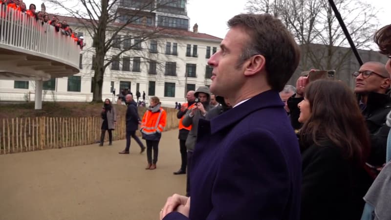 Inauguration du village olympique: Emmanuel Macron salue 