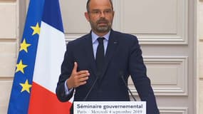 Le Premier ministre Édouard Philippe le 4 septembre 2019