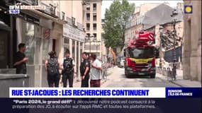 Effondrement rue Saint-Jacques: les recherches continuent pour retrouver une femme disparue sous les décombres