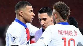 Kylian Mbappé, Angel Di Maria et Neymar
