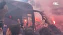 Toulouse - Paris FC : L'ambiance bouillante pour accueillir le bus toulousain
