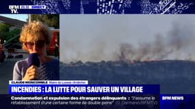 Incendies en Ardèche: "il y a énormément de vent, et c'est ce qui nous fait peur", témoigne la maire de Lussas