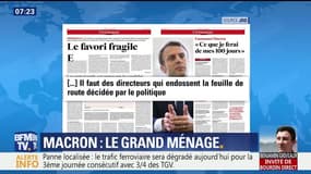 L'œil de Salhia: Quand Emmanuel Macron fait le grand ménage !