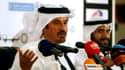 L'ex-pilote de rallye emirati et vice-président de la FIA Mohammed Ben Sulayem lors d'un point presse à Kuwait City, le 12 avril 2012  