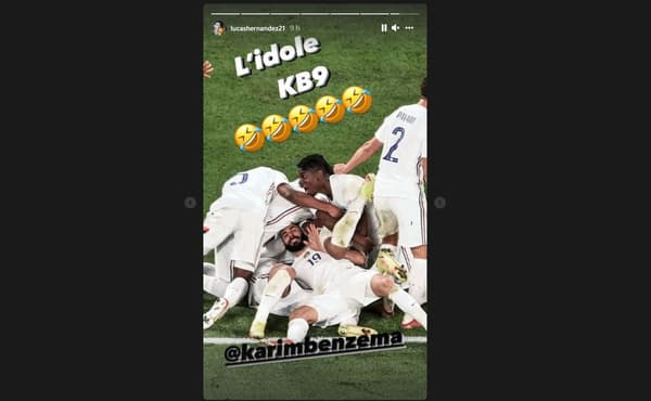 La photo de Karim Benzema qui fait rire Lucas Hernandez