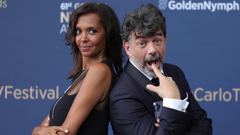 Les animateurs Karine Le Marchand et Stéphane Plaza, en 2022 à Monaco.