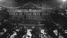 Le Congrès de Tours de décembre 1920 qui a vu naître la naissance du Parti communiste français.