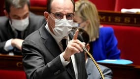 Le Premier ministre Jean Castex le 14 décembre 2021 à l'Assemblée nationale à Paris